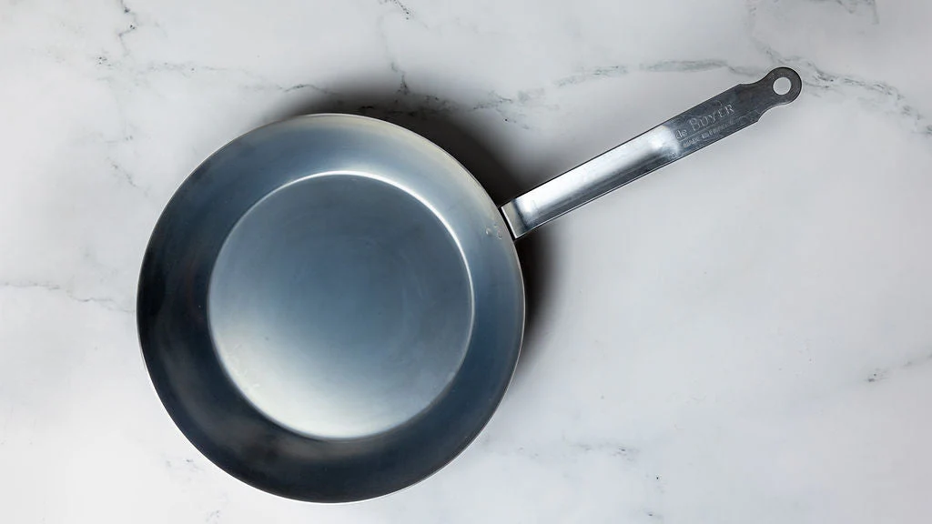 Blue Carbon Steel Fry Pan - Image 3