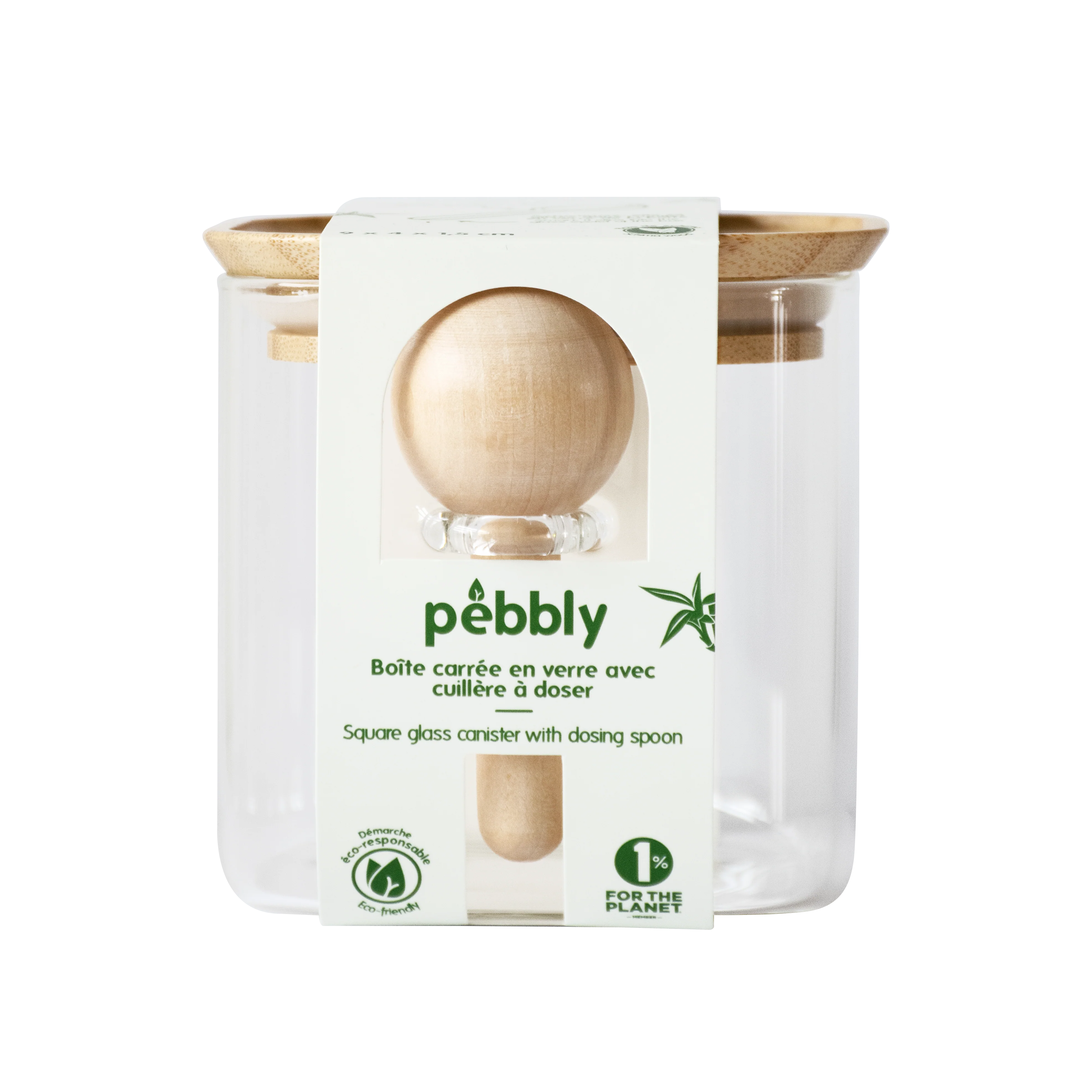 Glass Storage Canister with Bamboo Lid & Measuring Spoon - Image 5