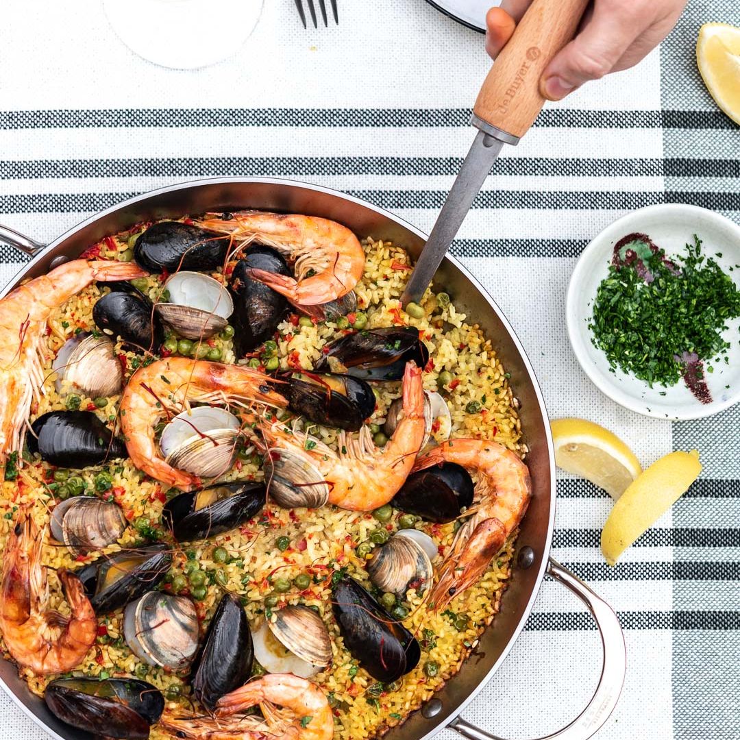 MINERAL B Carbon Steel Paella Pan - Image 6