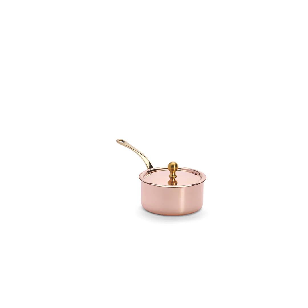 INOCUIVRE SERVICE Mini Copper Saucepan with Lid - Image 3