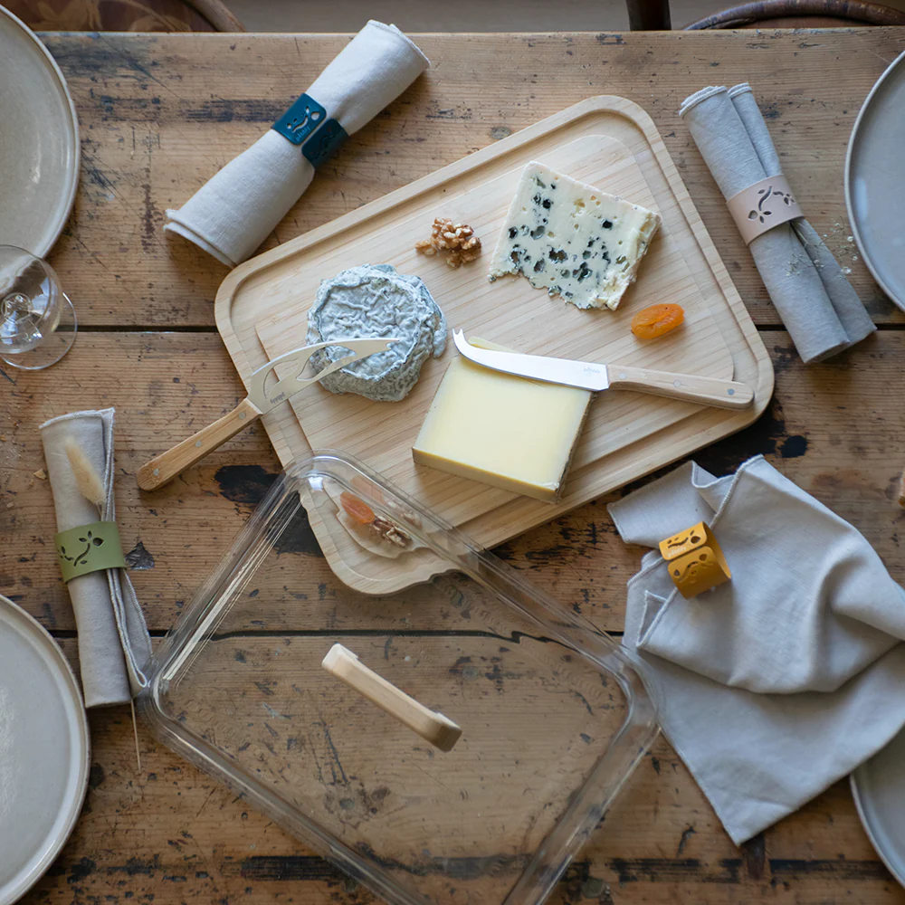 Glass & Bamboo Cheese Box - Image 5