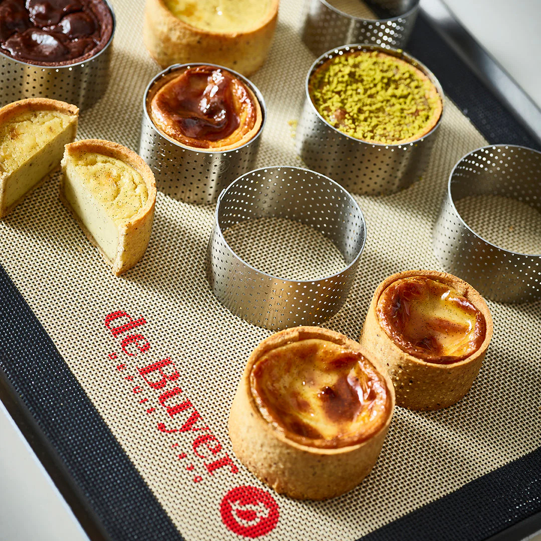 Perforated Round Tart Ring 6pc Set - 1.4"H - Image 3