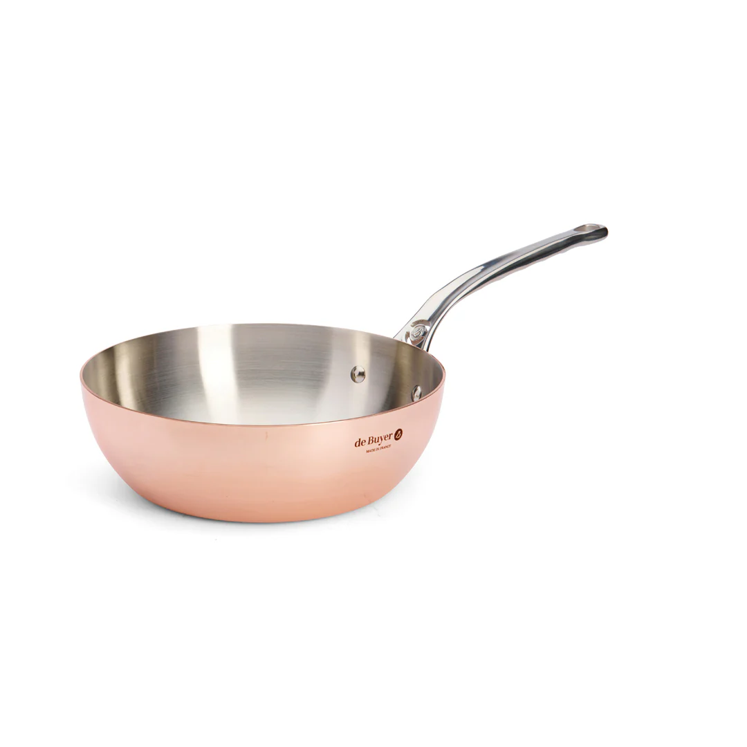 PRIMA MATERA Copper Conical Sauté Pan - Image 3
