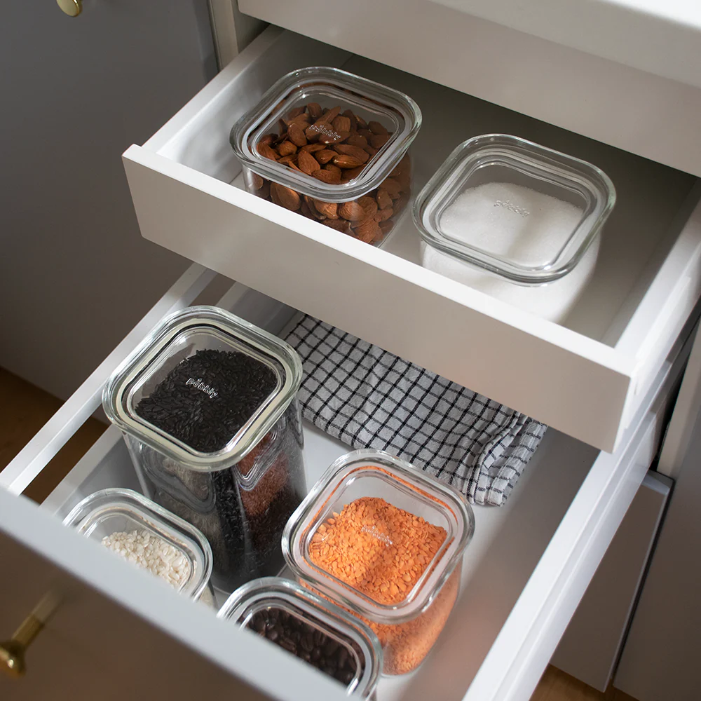 Stackable Glass Container with Glass Lid - Image 4