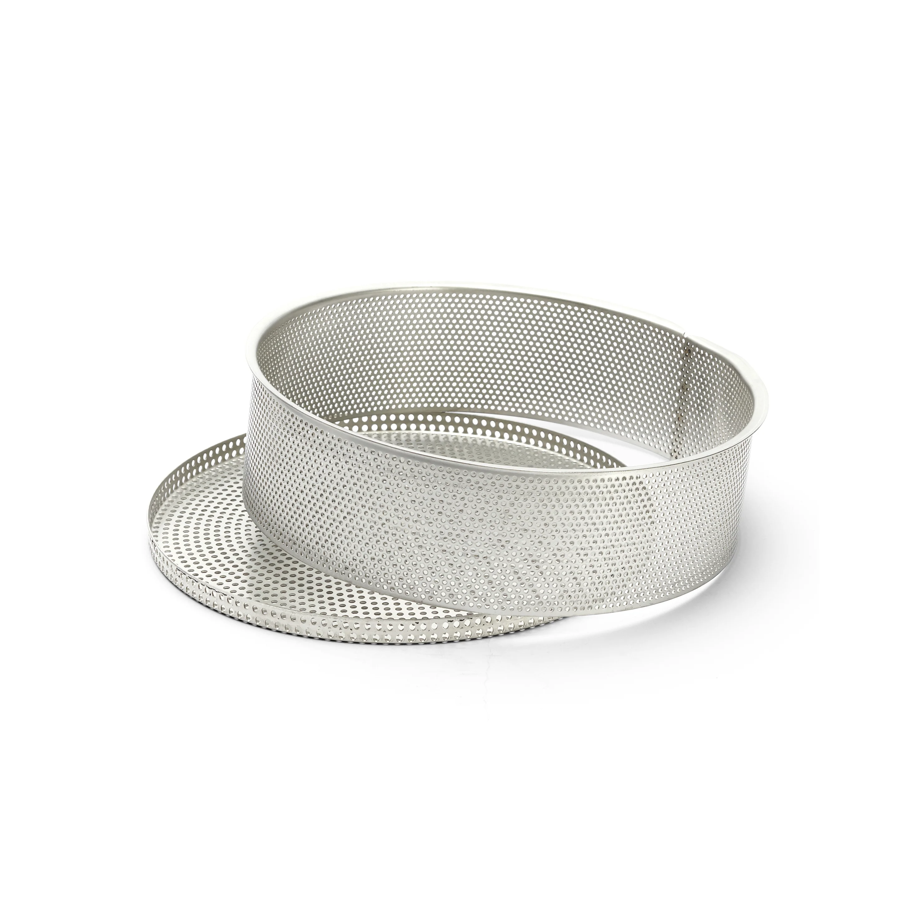 Stainless Steel Perforated Cheesecake Mold With Removable Base - Image 4