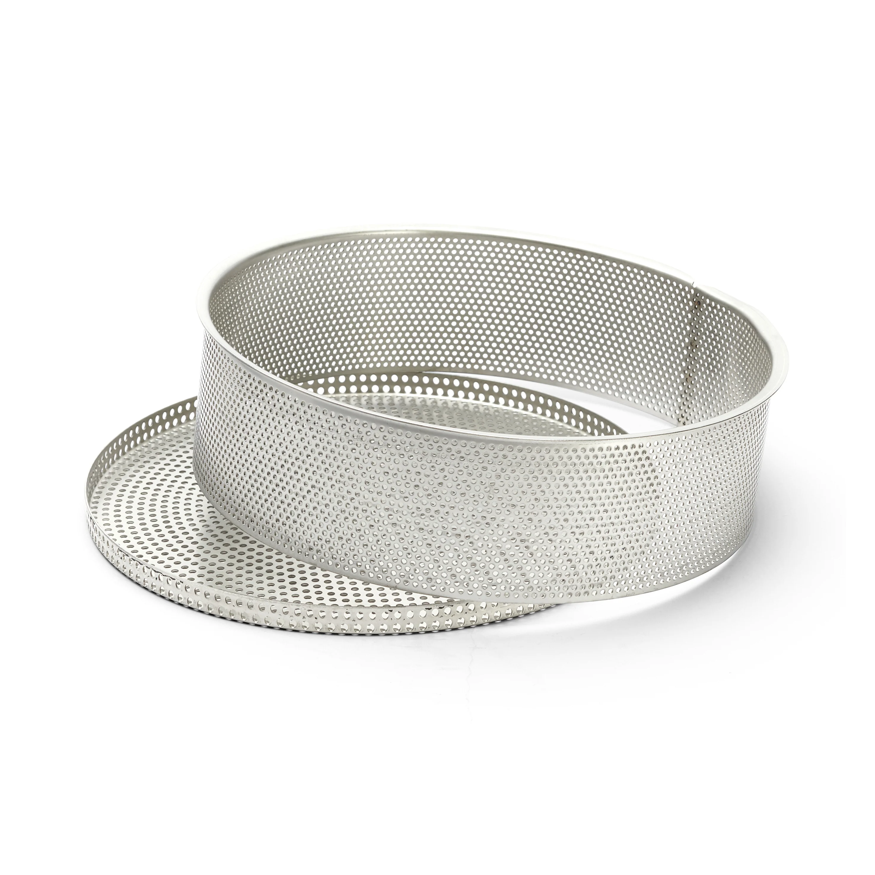 Stainless Steel Perforated Cheesecake Mold With Removable Base - Image 5